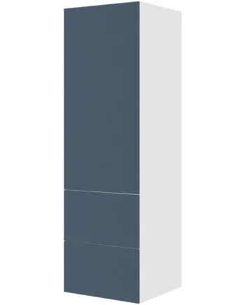 Multi-living Køkken Indbygningsskab   Cibo Blue Til Køl  : 195   Cm  : 60   Cm  -delt Låge Med Skuffe Look Bredde: 60 Cm