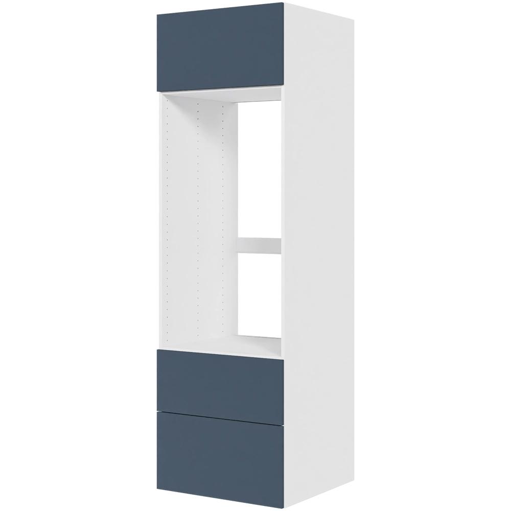Multi-living Køkken Indbygningsskab Cibo Blue Til Ovn : 195 Cm : 60 Cm Deludtræk Softluk Bredde: 60 Cm