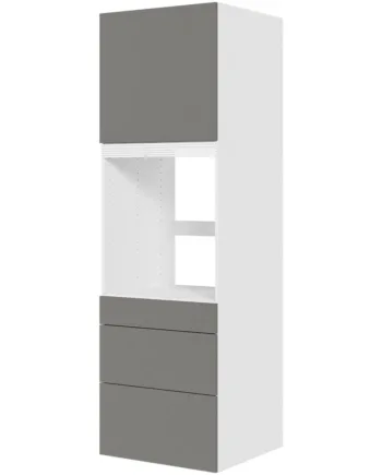 Multi-living Køkken Indbygningsskab   Cibo Grigio Til Ovn  : 195   Cm  : 60   Cm   Skuffer Deludtræk Softluk Og   Låge Bredde: 60 Cm
