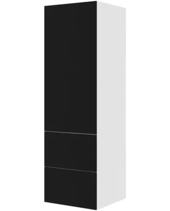 Multi-living Køkken Indbygningsskab   Cibo Nero Til Køl  : 195   Cm  : 60   Cm  -delt Låge Med Skuffe Look Bredde: 60 Cm