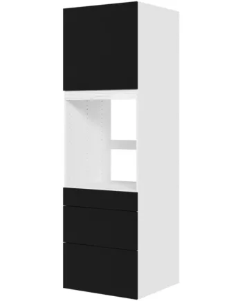Multi-living Køkken Indbygningsskab   Cibo Nero Til Ovn  : 195   Cm  : 60   Cm   Skuffer Fuldudtræk Softluk Og   Låge Bredde: 60 Cm