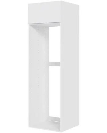 Multi-living Køkken Indbygningsskab   Hvid Front Til Køl  : 195   Cm  : 60   Cm Toplåge Bredde: 60 Cm