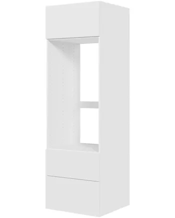 Multi-living Køkken Indbygningsskab   Malet Hvid Front Til Ovn  : 195   Cm  : 60   Cm Fuldtudtræk Softluk Bredde: 60 Cm