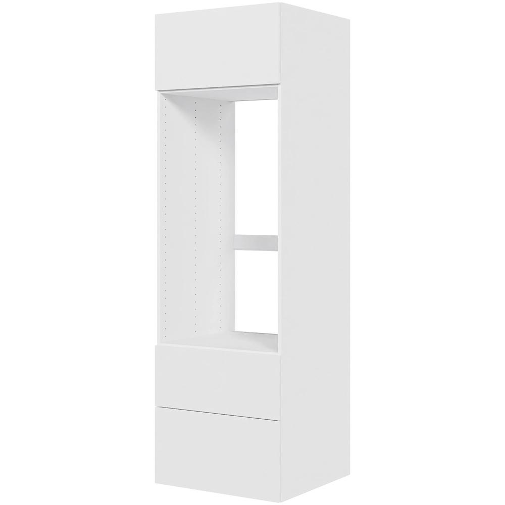 Multi-living Køkken Indbygningsskab Malet Hvid Front Til Ovn : 195 Cm : 60 Cm Fuldtudtræk Softluk Bredde: 60 Cm