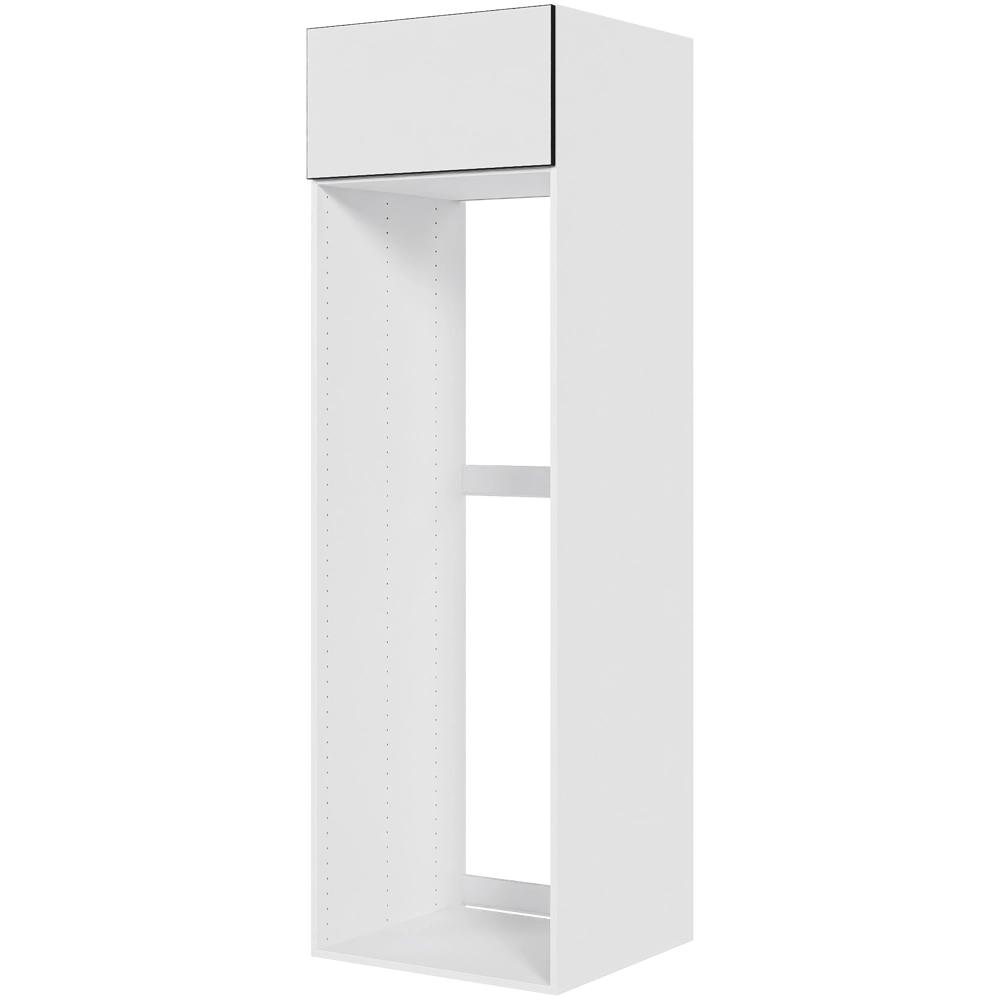 Multi-living Køkken Indbygningsskab White Black Line Til Køl : 195 Cm : 60 Cm Toplåge Bredde: 60 Cm