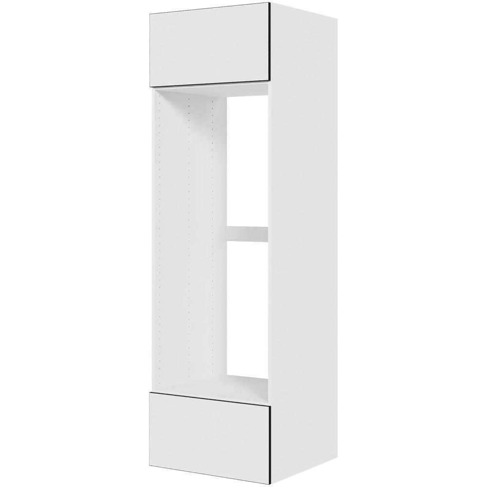 Multi-living Køkken Indbygningsskab White Black Line Til Køl : 195 Cm : 60 Cm Toplåge Skuffe Med Fuldudtræk Softluk Bredde: 60 Cm