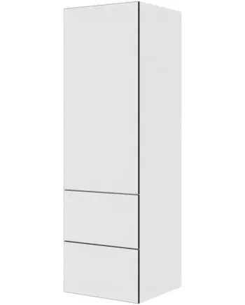 Multi-living Køkken Indbygningsskab   White Black Line Til Køl  : 195   Cm  : 60   Cm  -delt Låge Med Skuffe Look Bredde: 60 Cm