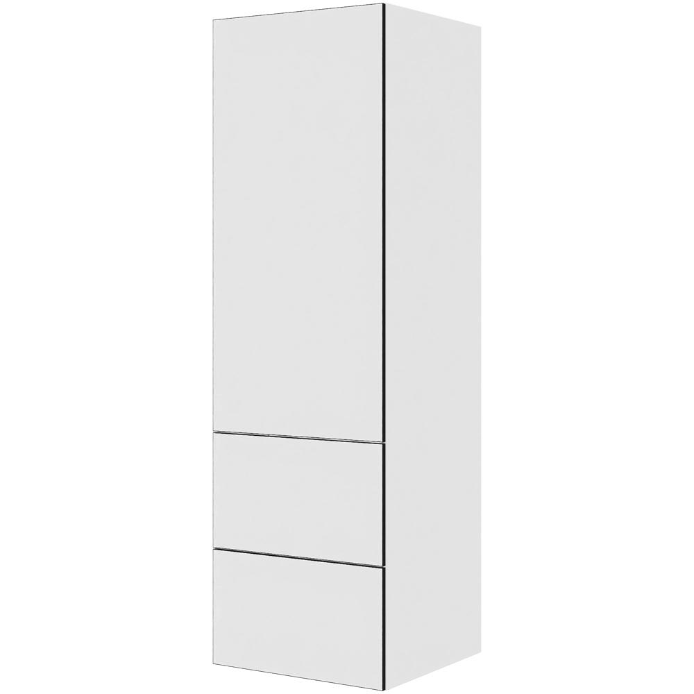 Multi-living Køkken Indbygningsskab White Black Line Til Køl : 195 Cm : 60 Cm -delt Låge Med Skuffe Look Bredde: 60 Cm