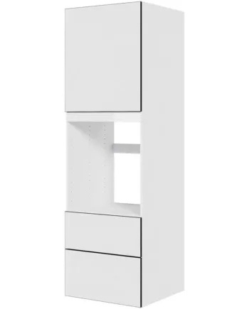 Multi-living Køkken Indbygningsskab   White Black Line Til Ovn  : 195   Cm  : 60   Cm Deleudtræk Softluk Bredde: 60 Cm