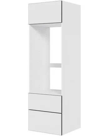 Multi-living Køkken Indbygningsskab   White Black Line Til Ovn  : 195   Cm  : 60   Cm Fuldtudtræk Softluk Bredde: 60 Cm
