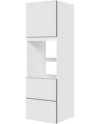 Multi-living Køkken Indbygningsskab   White Black Line Til Ovn  : 195   Cm  : 60   Cm   Låger   Skuffe Look Bredde: 60 Cm