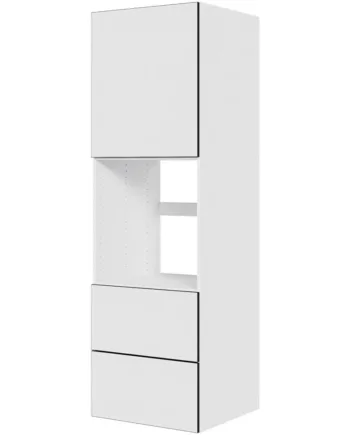 Multi-living Køkken Indbygningsskab   White Black Line Til Ovn  : 195   Cm  : 60   Cm   Skuffer Deludtræk Softluk Bredde: 60 Cm
