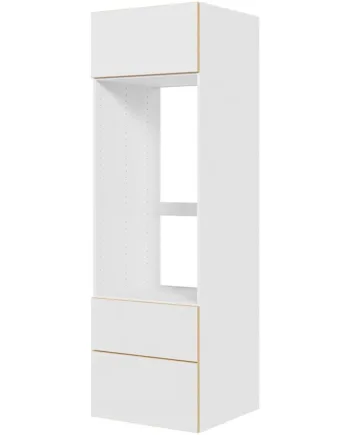 Multi-living Køkken Indbygningsskab   White Oak Line Til Ovn  : 195   Cm  : 60   Cm Fuldtudtræk Softluk Bredde: 60 Cm