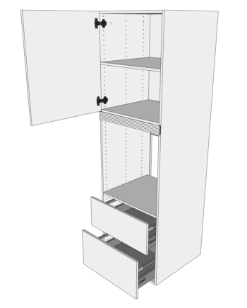 Multi-living Køkken Indbygningsskab   Wien Til Ovn  : 195   Cm  : 60   Cm Deleudtræk Softluk Bredde: 60 Cm