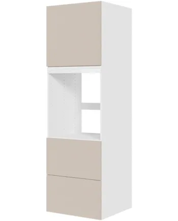 Multi-living   Skuffelook Indbygningsskab Til Køl 60 Cm Med To-delt Låge