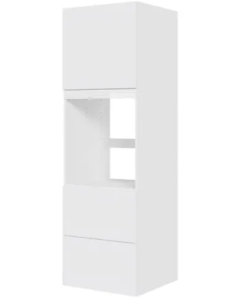 Multi-living   Skuffelook Indbygningsskab Til Ovn 60 Cm Med   Hylder  Alurist Og   Låger