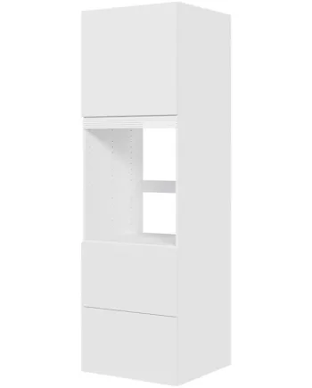 Multi-living   Skuffelook Indbygningsskab Til Ovn 60 Cm Med   Hylder  Alurist Og   Låger