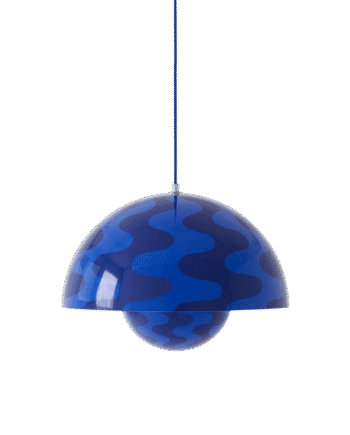 Tradition Flowerpot Vp2 Pendel Cobalt Blue Twilight Blue Pattern