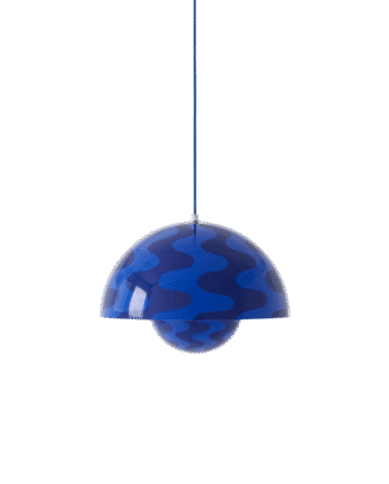 Tradition Flowerpot Vp7 Pendel Cobalt Blue Twilight Blue Pattern