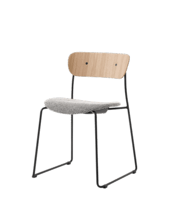 Tradition Pavilion Av52 Spisebordsstol Polstret Sæde Sort Sisu