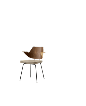 Tradition Rfh Rd7 Spisebordsstol Med Armlæn   Polstret Sæde Valnød Hallingdal 227