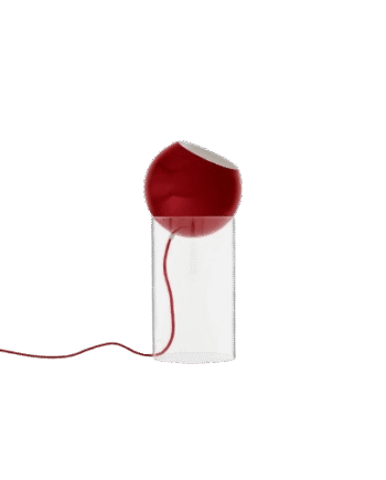 Tradition Topan Vp14 Gulvlampe Topan Floor Lamp Vp14 Klar Akryl Vermilion Red