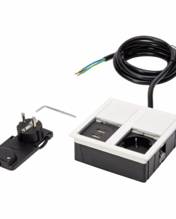 Versahit Dual Skjult Modul Med   Stk  Alm  Strømstik     Stk Usb