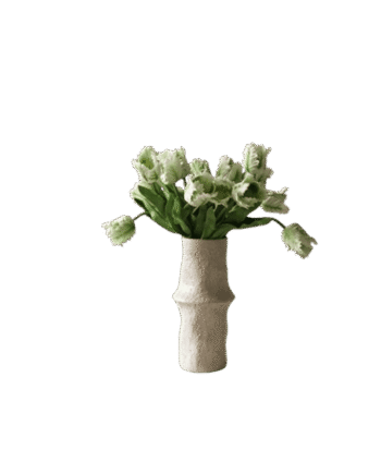 Botané Small Parrot Tulip Buket Hvid