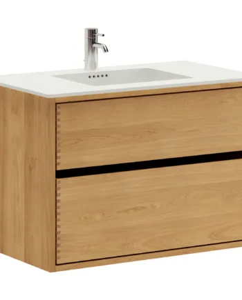 80 Cm Lysolieret Just Wood Original Badmøbel Med   Skuffer