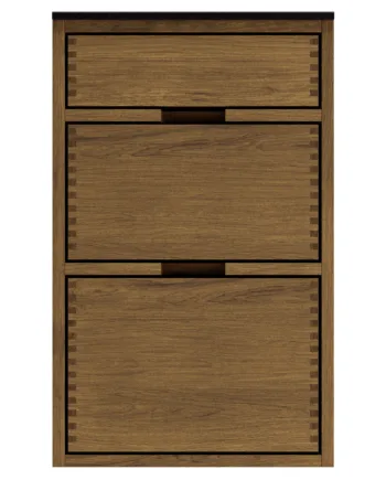 45 Cm Mørkolieret Just Wood Front Til Opvaskemaskine