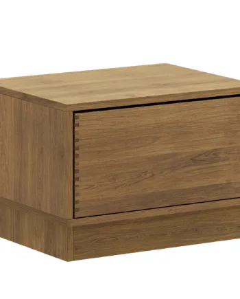 63   Cm Mørkolieret Just Wood Push Snedker Bænk Inkl    Skuffe 40 Cm Dybde Og Eg Sokkel