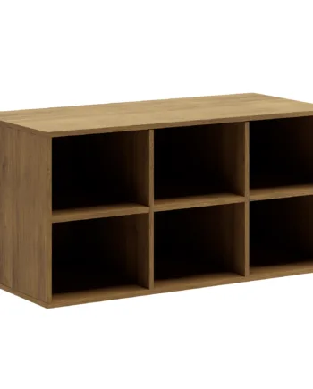 130 Cm Mørkolieret Just Wood Snedker Skænk Med   Hylder