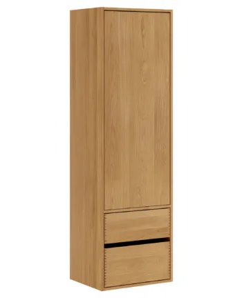 43   Cm Naturolieret Just Wood Original Bad Højskab Med   Skuffer