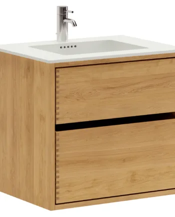 60 Cm Naturolieret Just Wood Original Badmøbel Med   Skuffer