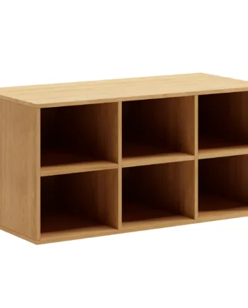 130 Cm Naturolieret Just Wood Snedker Skænk Med   Hylder