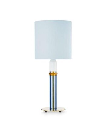 Design By Us Carnival No    Bordlampe Lyseblå Brun Hvid