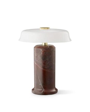Design By Us Trip No    Transportabel Lampe Burgundy Marble Glossy Opal