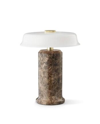 Design By Us Trip No    Transportabel Lampe Dark Emperador Marble Glossy Opal