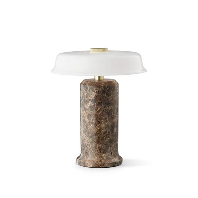 Design By Us Trip No Transportabel Lampe Dark Emperador Marble Glossy Opal