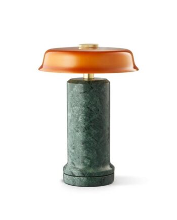 Design By Us Trip No    Transportabel Lampe Moss Marble Amber