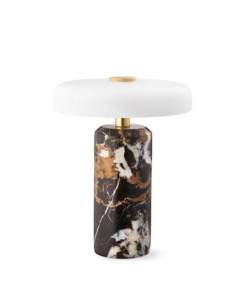 Design By Us Trip Transportabel Lampe Dark Clay Marble Mat Opal