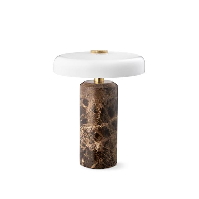 Design By Us Trip Transportabel Lampe Dark Emperador Marble Glossy Opal