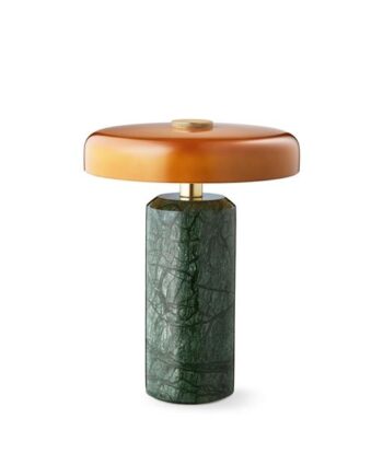 Design By Us Trip Transportabel Lampe Moss Marble Amber
