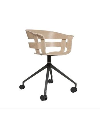 Design House Stockholm Wick Drejestol Med Hjul Eg Grå