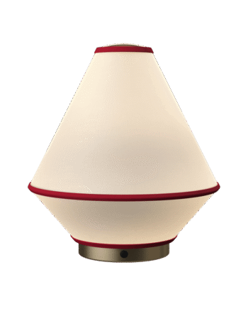 Edgeform Tafta Transportable Lampe Rød Off-white
