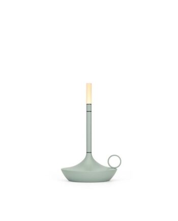 Graypants Wick   Transportable Lampe Sage Green