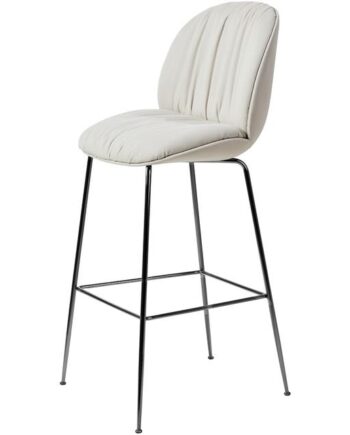 Gubi Beetle Soft Barstol H77 Sort Krom Reales 001