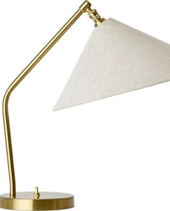 Gubi Gräshoppa Bordlampe Messing Canvas