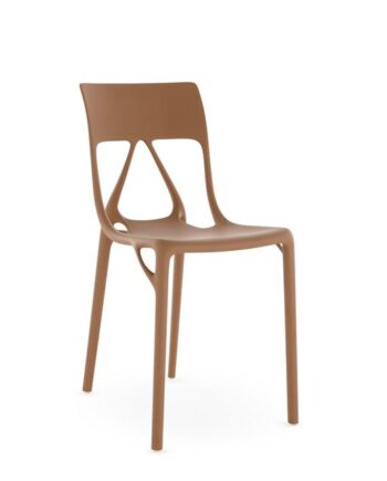 Kartell      Lite Spiseborddstol Brun