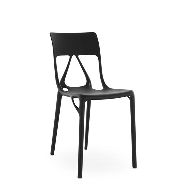 Kartell Lite Spiseborddstol Sort